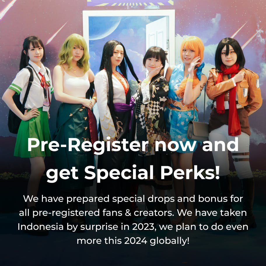Pre-Register now and get Special Perks!